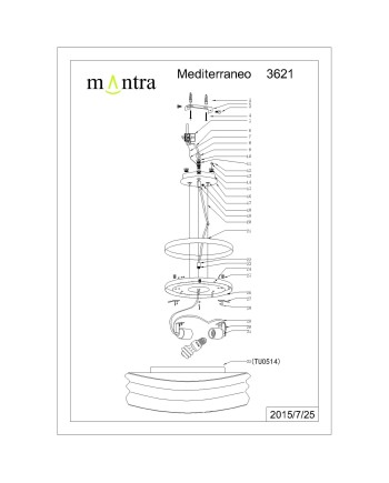 ***OFER/DES*** MEDIT * LÁMPARA 2L MEDIANA